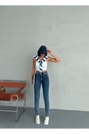 ZEO BASİC LİKRALI MOM JEAN BUZ MAVİ