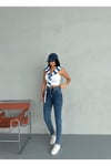 ZEO BASİC LİKRALI MOM JEAN BUZ MAVİ