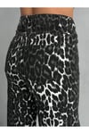 ZEO BASİC WİDE-LEG PANTOLON LEOPAR DESENLİ HAKİ