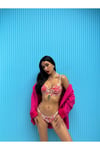 Çiçek Desenli Dantel & Tül Sütyen Külot Takımı Bralet Külot Takımı