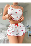 Kadın Desenli Pamuk Pijama Takımı