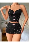Kadın Desenli Pamuk Pijama Takımı