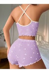 Kadın Desenli Pamuk Pijama Takımı