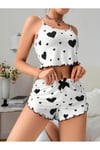 Kadın Desenli Pamuk Pijama Takımı