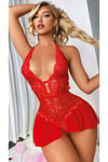 Lace Temptress Dantel Babydoll Özel Bölge Detaylı