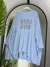 Taş Baskılı Oversize Penye Tunik