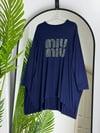 Taş Baskılı Oversize Penye Tunik