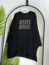 Taş Baskılı Oversize Penye Tunik