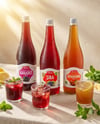 Doğal Karadut Şerbeti 1 Litre & Doğal Üzüm Şırası 1 Litre & Doğal Demirhindi Şerbeti 1 Litre 3'lü Set