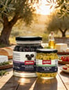 Gemlik Siyah Zeytin 700 gr (261/290) M & Yeşil Dilimli Zeytin 200 gr Cam Kavanoz