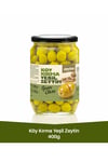 Köy Kırma Yeşil Zeytin 400 gr (321/350) XS Cam Kavanoz