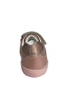 Kız Bebek Günlük Ayakkabısı – Rose Gold (Metalik)-Holografik Hakiki Deri, Anatomik Taban, cırt cırt bant, elastik bağcık detayı, holografik/gökkuşağı yansımalı dalga desen şerit ve topuk aksanı (19-22 Numara)şenler bebe world kids Ortopedik Çocuk Ayakkabısı