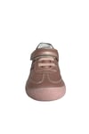 Kız Bebek Günlük Ayakkabısı – Rose Gold (Metalik)-Holografik Hakiki Deri, Anatomik Taban, cırt cırt bant, elastik bağcık detayı, holografik/gökkuşağı yansımalı dalga desen şerit ve topuk aksanı (19-22 Numara)şenler bebe world kids Ortopedik Çocuk Ayakkabısı