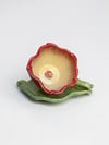 Garden Rose Cup & Leaf Saucer