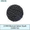 2 Mm Boncuk Şeker Siyah   (1000 Gr)