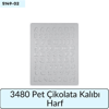 3480 Pet Çikolata Kalıbı Harf