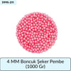 4 Mm Boncuk Şeker Pembe   (1000 Gr)