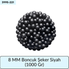 8 Mm Boncuk Şeker Siyah   (1000 Gr)