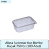 Alissa Sızdırmaz Kap Bombe Kapak 750 Cc (100 Adet)