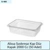 Alissa Sızdırmaz Kap Düz Kapak 2000 Cc  (50 Adet)