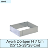 AYARLI DÖRTGEN H 7 cm (15*15-28*28)cm