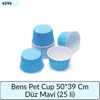 Bens Pet Cup 50*39 Cm Düz Mavi (25 Lİ)