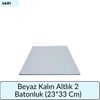 Beyaz Kalın Altlık 2 Batonluk   (23*33 Cm)