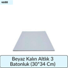Beyaz Kalın Altlık 3 Batonluk   (30*34 Cm)