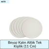 Beyaz Kalın Altlık Tek Kişilik (11 Cm)
