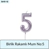 BİRLİK Rakamlı Mum No: 5