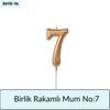 BİRLİK Rakamlı Mum No: 7