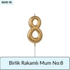 BİRLİK Rakamlı Mum No: 8