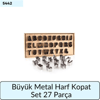 Büyük Metal Harf Kopat Set 27 Parça