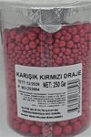 Cakepops Boncuk Karışık Kırmızı 2-4-8 Mm  (250 Gr)