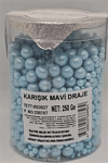 Cakepops Boncuk Karışık Mavi  2-4-8 Mm  (250 Gr)