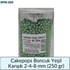 Cakepops Boncuk Karışık Yeşil  2-4-8 Mm  (250 Gr)
