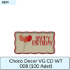 CHOCO DECOR VG CD WT 008     (100 ADET)