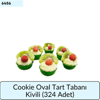 Cookie Oval Tart Tabanı Kivili   (324 Adet)