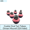 Cookie Oval Tart Tabanı Orman Meyveli   (324 Adet)