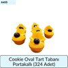 Cookie Oval Tart Tabanı Portakallı   (324 Adet)