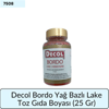 Decol Bordo Yağ Bazlı Lake Toz Gıda Boyası (25 GR)