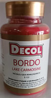 Decol Bordo Yağ Bazlı Lake Toz Gıda Boyası (25 GR)