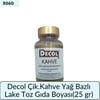 Decol Çik Kahve Yağ Bazlı Lake Toz Gıda Bo (25 GR)