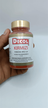 Decol Kırmızı Yağ Bazlı Lake Toz Gıda Boya (25 GR)