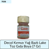 Decol Kırmızı Yağ Bazlı Lake Toz Gıda Boya  (7 GR)
