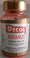 Decol Kırmızı Yağ Bazlı Lake Toz Gıda Boya (25 GR)