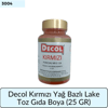 Decol Kırmızı Yağ Bazlı Lake Toz Gıda Boya (25 GR)
