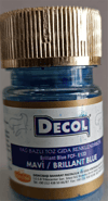 Decol Mavi Yağ Bazlı Lake Toz Gıda Boyası   (7 GR)