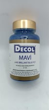 Decol Mavi Yağ Bazlı Lake Toz Gıda Boyası  (25 GR)