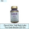 Decol Mor Yağ Bazlı Lake Toz Gıda Boyası   (25 GR)